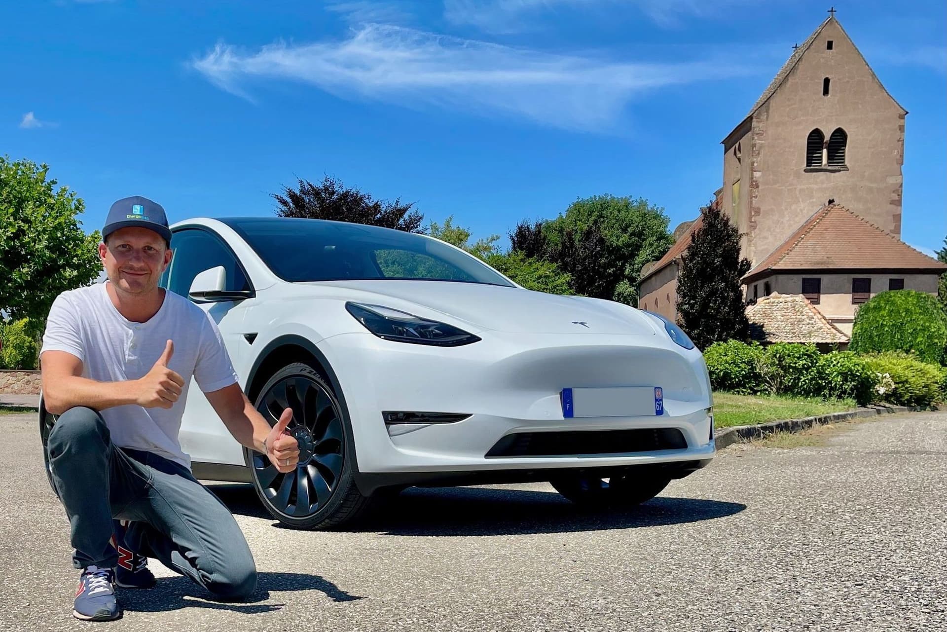 Electric car Tesla Model Y